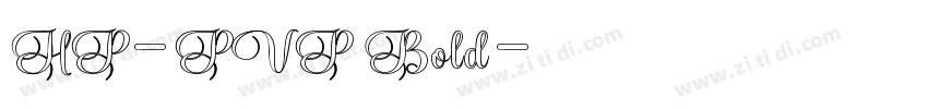 HP-PVP Bold字体转换